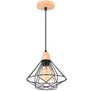 GobekUsa Industrial Wood Ceiling Chandelier for Bedroom Cafe Bar Restaurant Decor