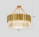 GobekUsa Crystal Chandelier: Elegant Villa Pendant Lights for Living Room and Bedroom