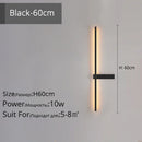 GobekUsa LED Wall Lamp, Modern Minimalist Design, Aluminum, Indoor Lighting, Gold/Black, AC85-260V