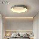GobekUsa LED Ceiling Lights: White Grey Modern Design, Dimmable for Living Room Bedroom Dining