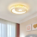 GobekUsa Crystal LED Ceiling Light for Modern Bedroom, Warm Lighting