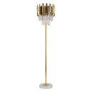 GobekUsa Crystal Gold Floor Lamp for Bedroom & Living Room - Modern Luxury LED Light