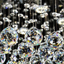 GobekUsa Crystal Chandelier Double Staircase LED Pendant Lights for Stylish Hotel & Villa Hall