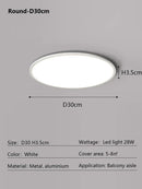 GobekUsa LED Ceiling Light: Nordic Style Ultra Thin Square Lamp for Living Room and Bedroom