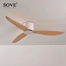 GobekUsa 6-Speed DC Motor Ceiling Fan Remote Control 17CM Low Floor Loft Decorative Fan