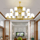 GobekUsa Chinese Style Chandelier: Modern, Simple & Elegant Lighting for Living Room, Dining Room & Bedroom