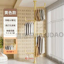 GobekUsa Clothing Storage Hanging Rail Coat Rack for Bedroom and Living Room