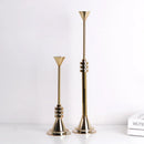 GobekUsa Gold Geometric Candle Holder Candelabrum for Wedding Centerpieces and Home Decoration