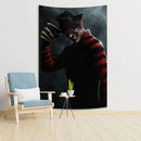 GobekUsa Horror Movie Freddy Krueger Wall Tapestry: Scary Halloween Room Decoration
