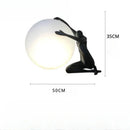 GobekUsa Ball Holding Character Resins Lamp for Living Room Bedroom