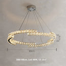 GobekUsa Crystal LED Pendant Lights Chrome Steel Modern Luxury Fixtures