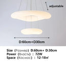 GobekUsa Cloud LED Pendant Light for Home Office Decor - Creative Circular Hanging Lamp