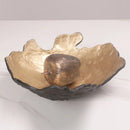 GobekUsa Golden Resin Fruit Bowl Tray for Home Decor and Storage
