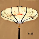 GobekUsa Chinese Style Flower Pendant Light for Home Decor and Kitchen Lighting