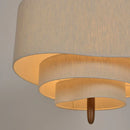 GobekUsa Japanese Fabric Chandelier Retro Style Pendant Light for Living Room, Bedroom, Restaurant, Hotel