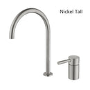 GobekUsa Black Basin Faucet: Brushed Gold Two-Hole Bathroom Sink Tap with Rotating Spout