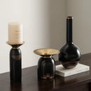 GobekUsa Golden Tray Vase Candlestick Set - Elegant Home Decor & Flower Arrangement Accessories