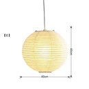 GobekUsa Japanese Wabi Sabi Pendant Light LED E27 Noguchi Akari Rice Paper Ceiling Hanging