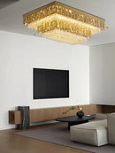 GobekUsa Crystal Round Ceiling Chandelier for Modern Room Decor, Luxury Lamps - 2025 Lumens
