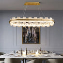 GobekUsa LED Marble Chandelier: Modern Lighting for Living Room, Bedroom, or Restaurant.