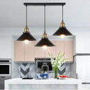 Black Vintage Multi-Head Metal Pendant Light