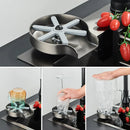 GobekUsa Glass Cup Washer: Automatic High Pressure Coffee Tea Cleaner Sink Tool