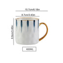 GobekUsa Japanese Style Ceramic Mug with Spoon and Lid