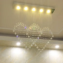 GobekUsa Crystal Chandelier: Modern Dining Table & Bar Lamp for Bedroom & Dining Room Lighting