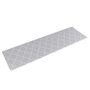 GobekUsa Grey Plaid Kitchen Rug Blue Lattice Long Absorption Doormat in Striped Design