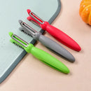 GobekUsa 3-in-1 Stainless Steel Vegetable Peeler Zester with Plastic Handle