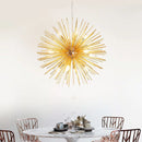 GobekUsa Dandelion Ball Chandelier: Nordic Modern Golden Bedroom & Restaurant Lamp