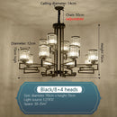 GobekUsa Crystal Chandelier: Modern Luxury Main Light for Livingroom, Hall, and Restaurant