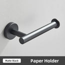 GobekUsa Brushed Gold Bathroom Accessories Set: Towel Rail, Paper Holder, Hook, Stainless Steel