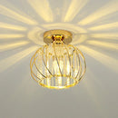 GobekUsa Crystal Ceiling Lamp: Modern Nordic Aisle Corridor Light for Elegant Home Decor