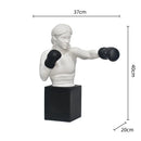 GobekUsa Boxer Resin Statue: Abstract Movement Figure Ornament for Home Decor