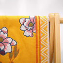 GobekUsa 100% Cotton Large Bath Towel 80x160cm - Absorbent, Quick-Drying, Four Seasons, Flowers and Bird Design