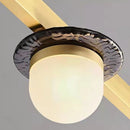 GobekUsa Gray Glass LED Chandeliers: Modern Art Deco Lighting for Dining Room, Kitchen & Parlor