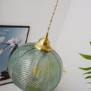 GobekUsa Blue Glass LED Pendant Lamp - Nordic Modern Hanging Light