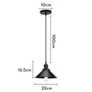 GobekUsa Iron Pendant Light for Dining Room, Kitchen, and Bedroom
