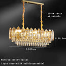 GobekUsa Gold Amber Crystal Chandelier Lights Modern Room Decor Hanging Lamp