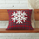 GobekUsa Christmas Cartoon Letter Embroidered Pillow Cover Festive Sofa Cushion