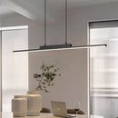 Minimalist Black Linear Aluminum Pendant Light