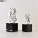 GobekUsa Coral Creative Resin Sculpture, Modern Taihu Stone Desk Ornament for Home Decor