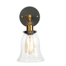 GobekUsa Industrial Clear Glass Wall Sconce Light for Stair, Foyer, Bedroom.