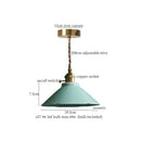 GobekUsa Cyan Ceramic LED Pendant Light for Loft Cafe Bar Decor