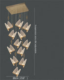 GobekUsa Butterfly LED Chandelier: Modern Hanging Light for Home, Bedroom, Coffee Store & More