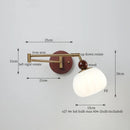 GobekUsa Creamy Iron LED Wall Lamp Bedroom Living Room Bathroom Mirror Stair Light