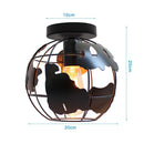 GobekUsa Industrial LED Ceiling Light: Modern Retro Loft Plafonniers for Living Room Kitchen Cage Home Decor