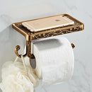 GobekUsa Brass Toilet Paper Holder Bathroom Storage Rack Accessory