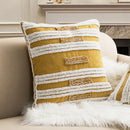 GobekUsa Geometric Embroidery Circle Stripe Cushion Cover | Home Sofa Decor Pillowcase